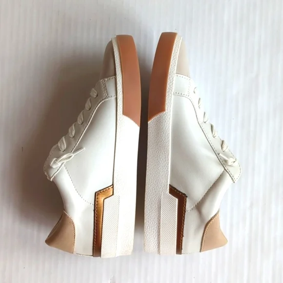 DV Dolce Vita Harryson Faux Leather Lace Up Sneakers 7.5 Blush Multi - Picture 4 of 16